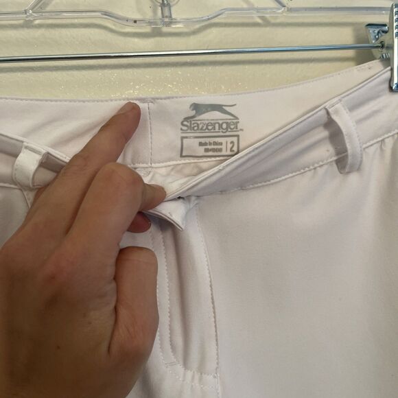 SLAZENGER Ultralight Aero Skinny Quick Dry Twill Golf Pants, White- Size 2 - Picture 5 of 10